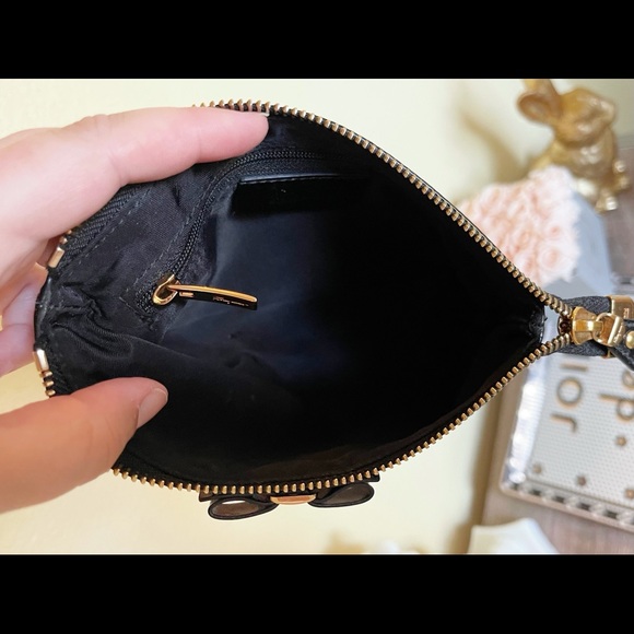 Authentic Salvatore Ferragamo Vintage Floral Bow Cosmetic Bag - Picture 6 of 11